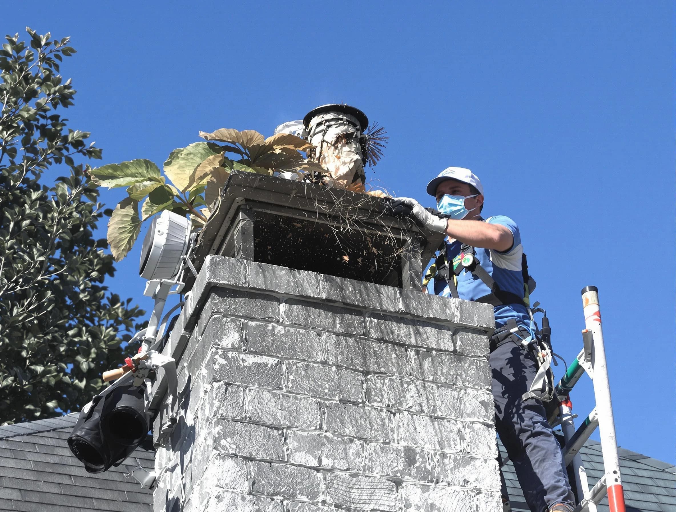 Tolleson Chimney Sweep specialist performing chimney cleaning in Tolleson, AZ
