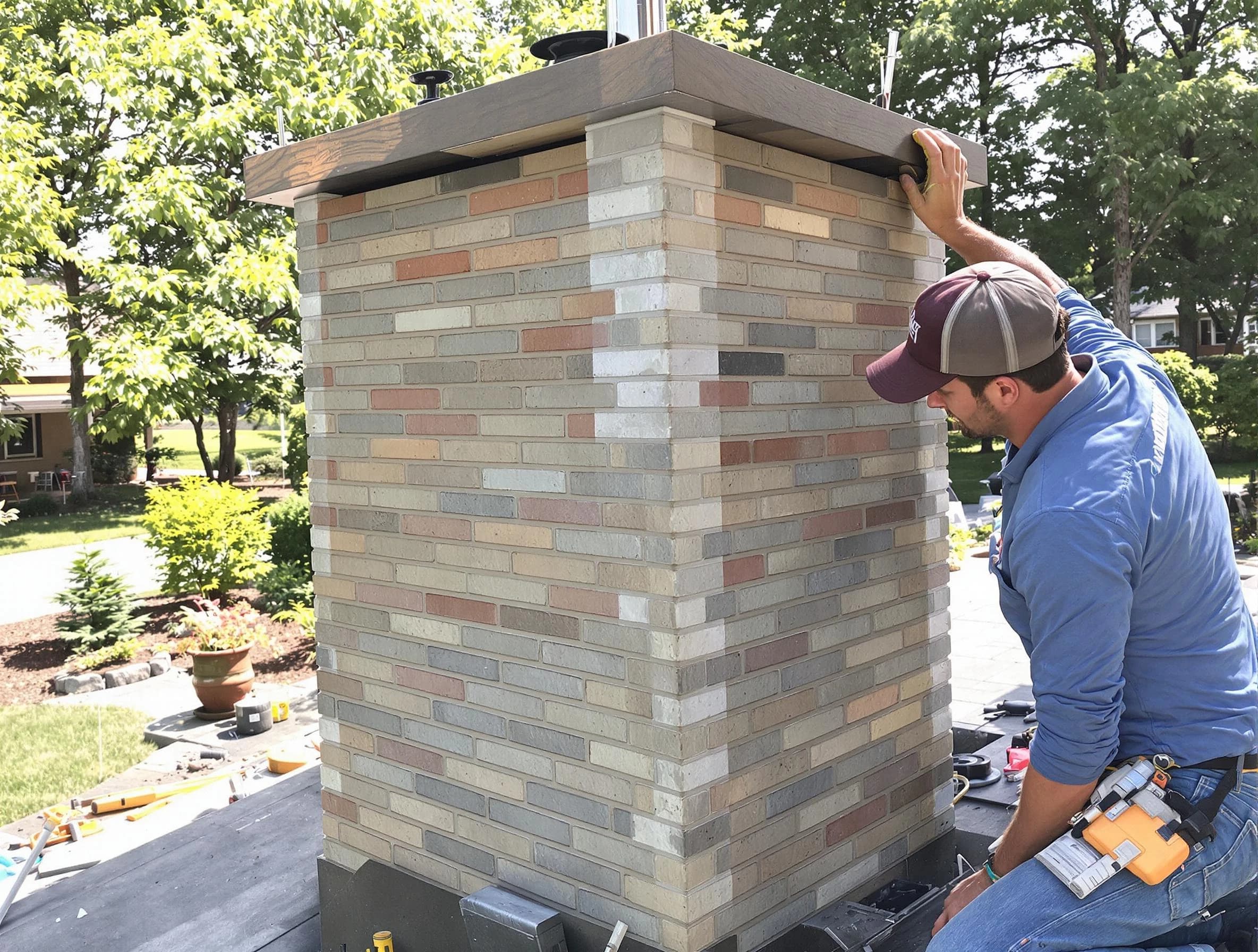 Tolleson Chimney Sweep completing a modern chimney remodel in Tolleson, AZ