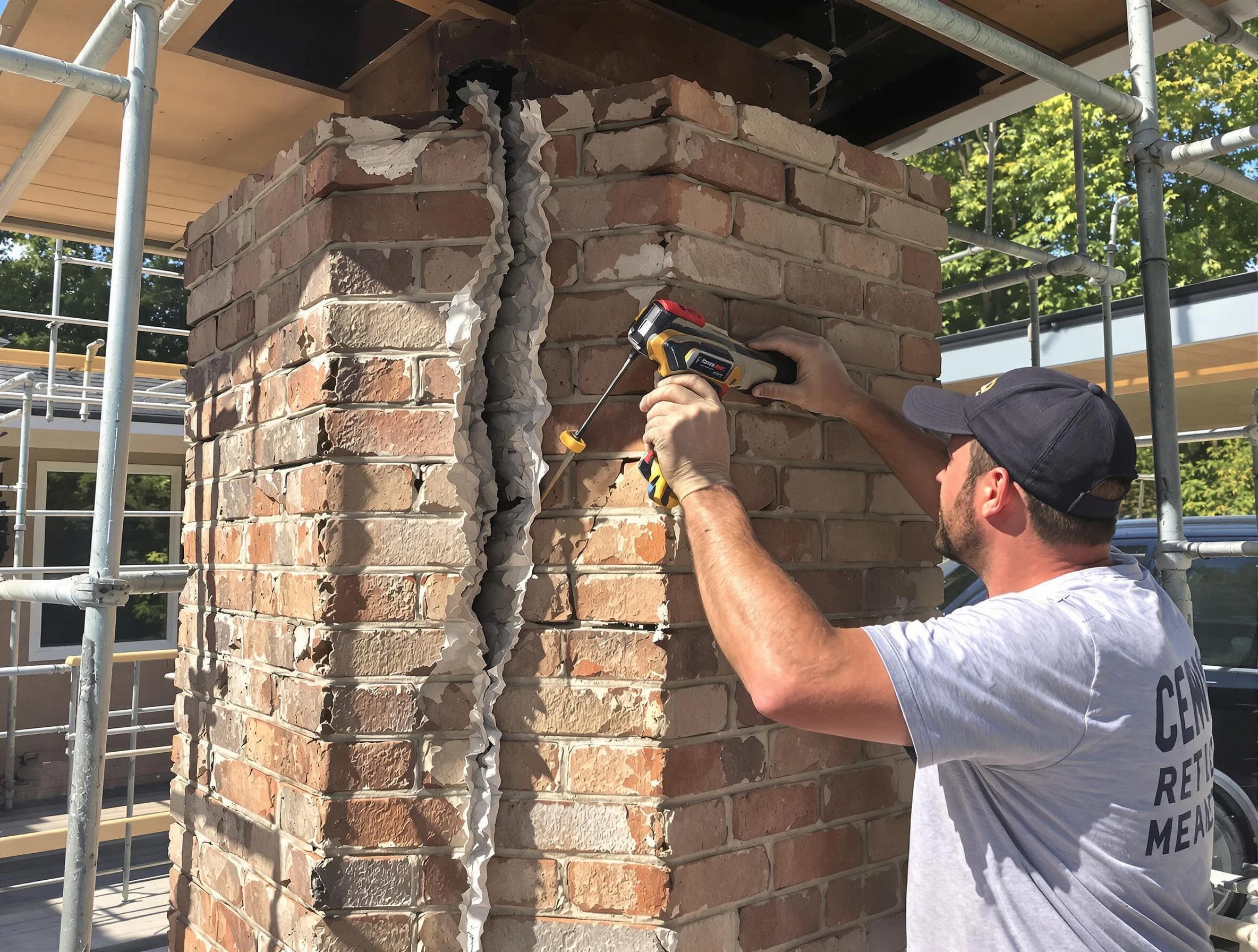 Tolleson Chimney Sweep technician performing chimney repair in Tolleson, AZ