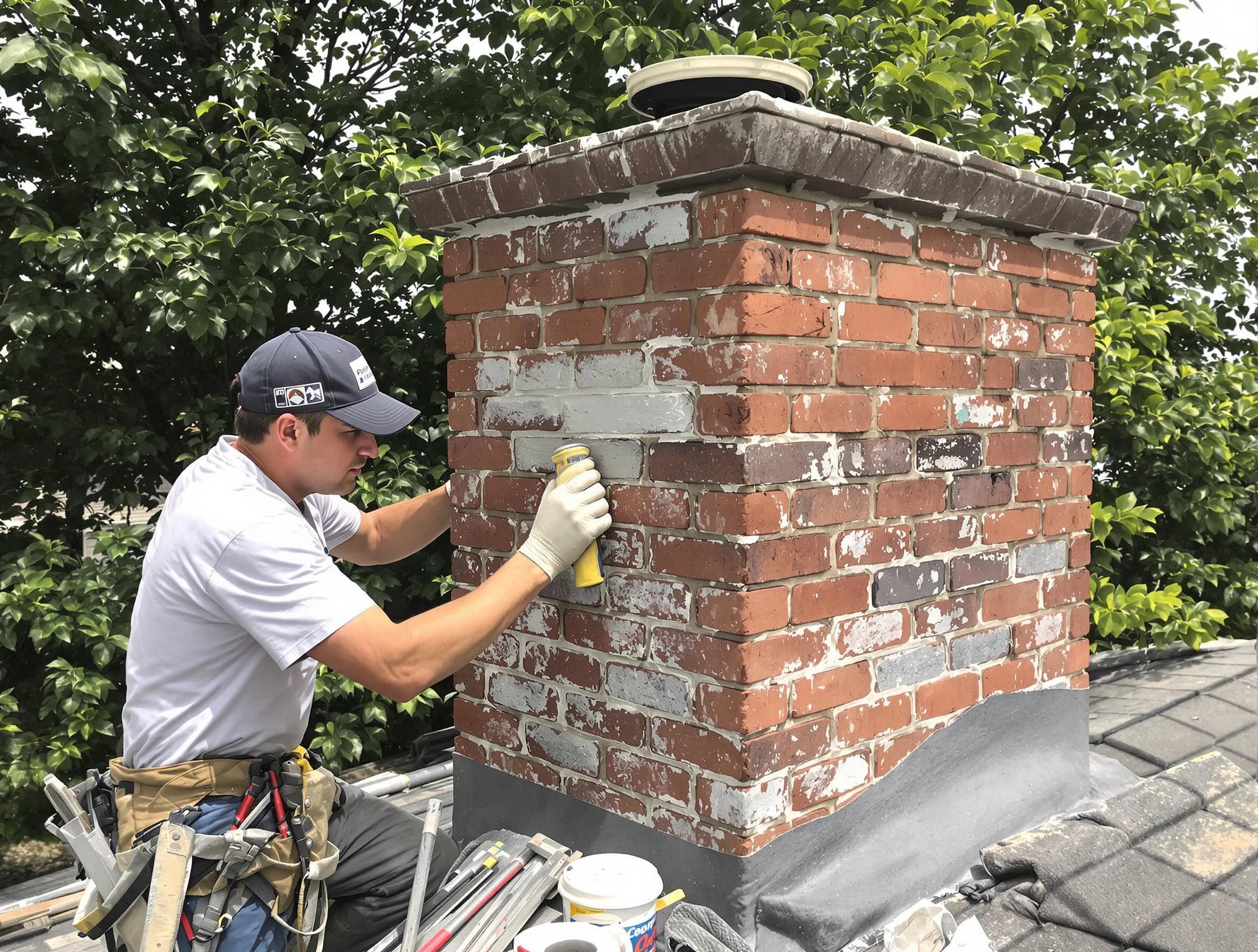 Tolleson Chimney Sweep restoring an aging chimney in Tolleson, AZ