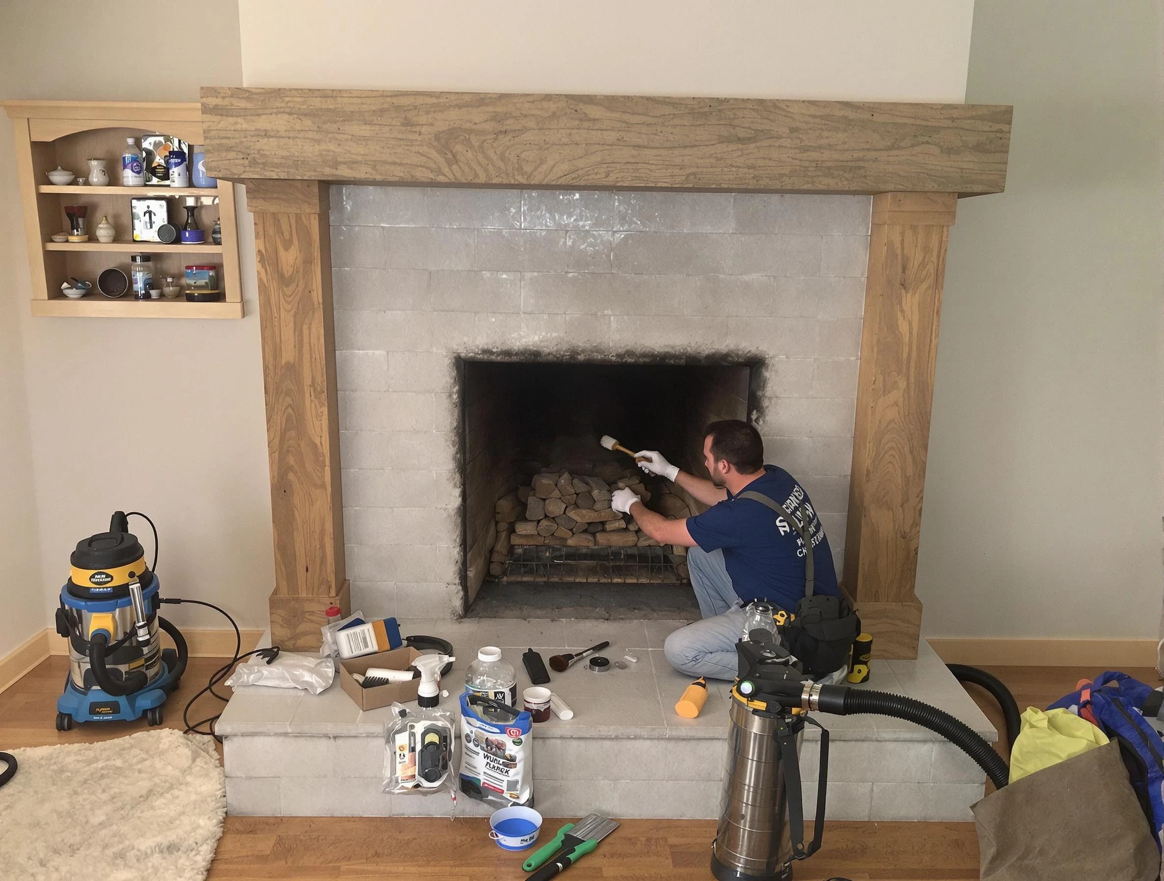 Detailed creosote removal process by Tolleson Chimney Sweep in Tolleson, AZ