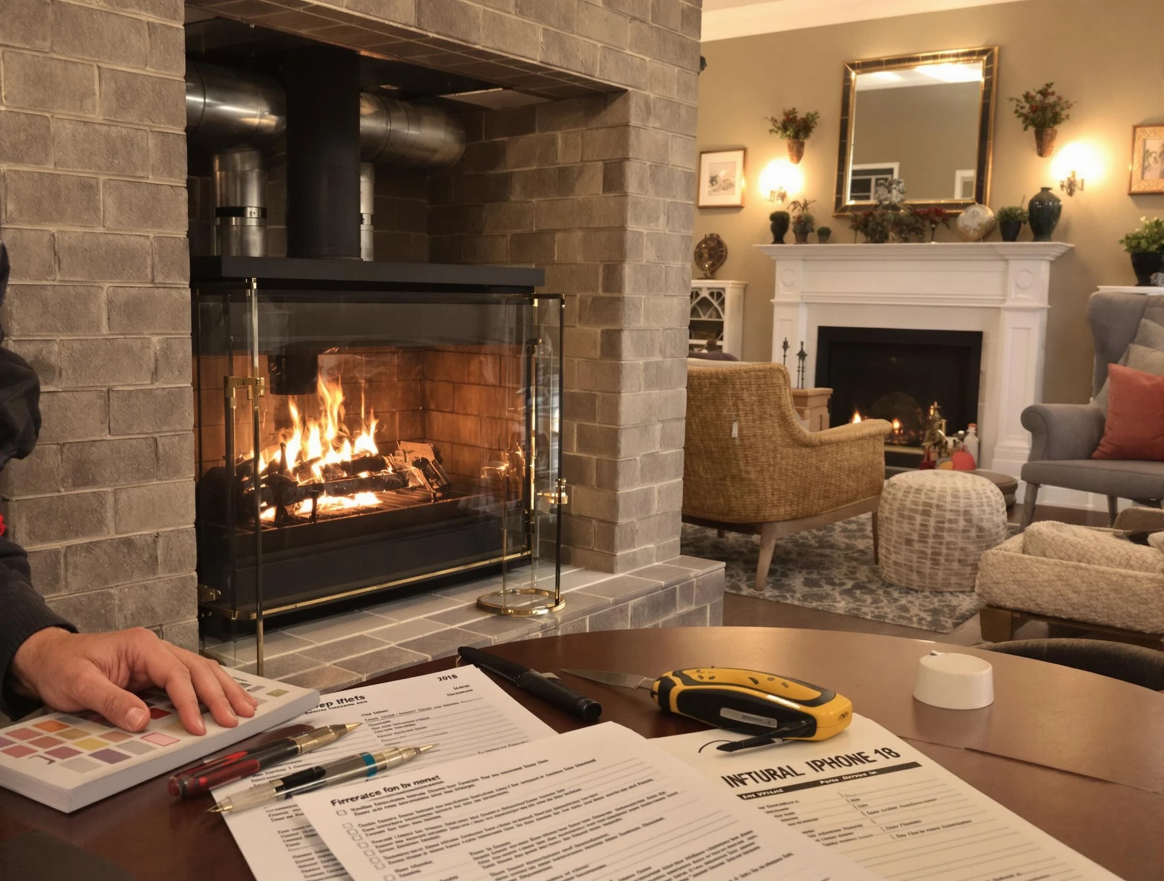 Tolleson Chimney Sweep verifying fireplace safety measures in Tolleson, AZ