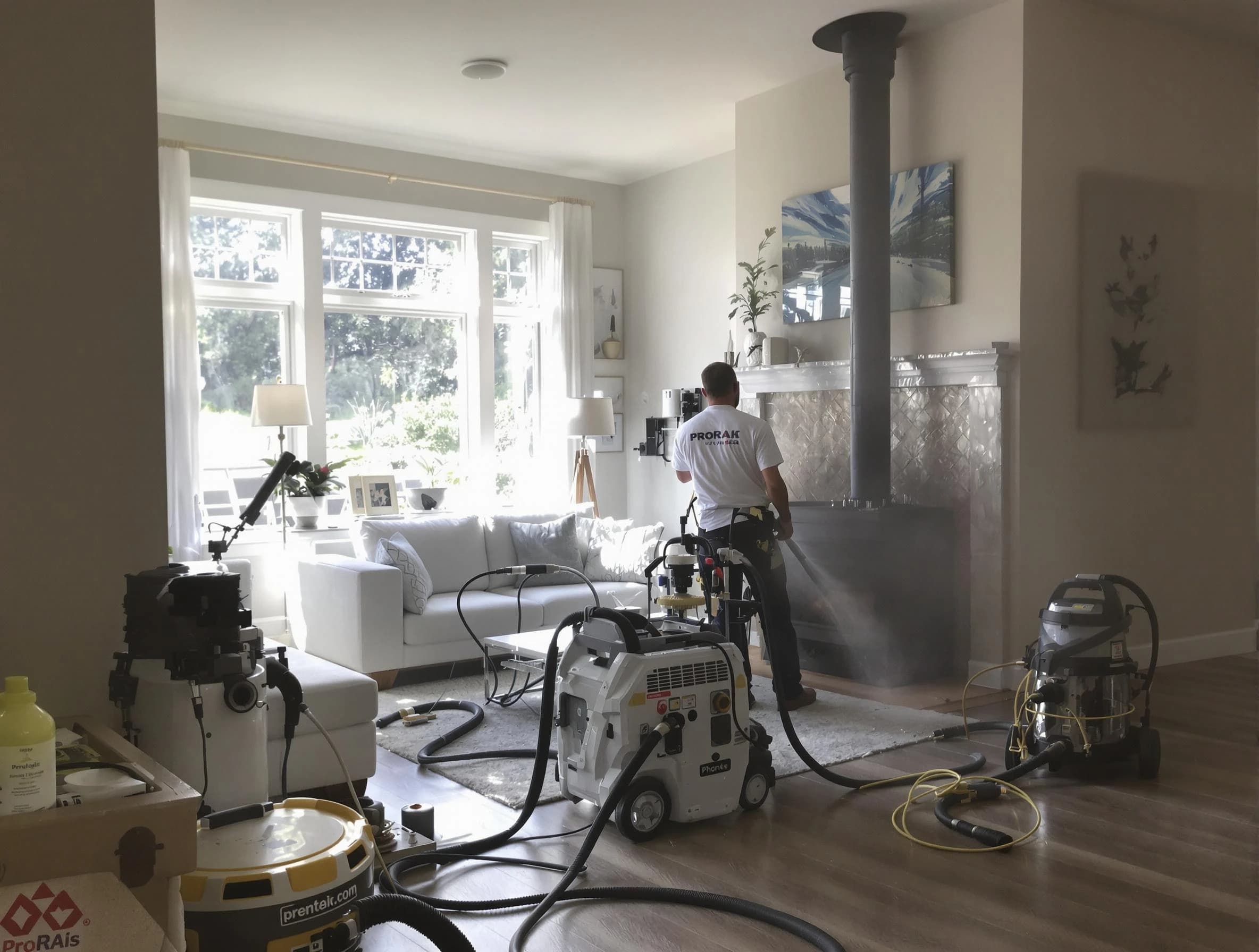 Soot removal service by Tolleson Chimney Sweep for a fireplace in Tolleson, AZ