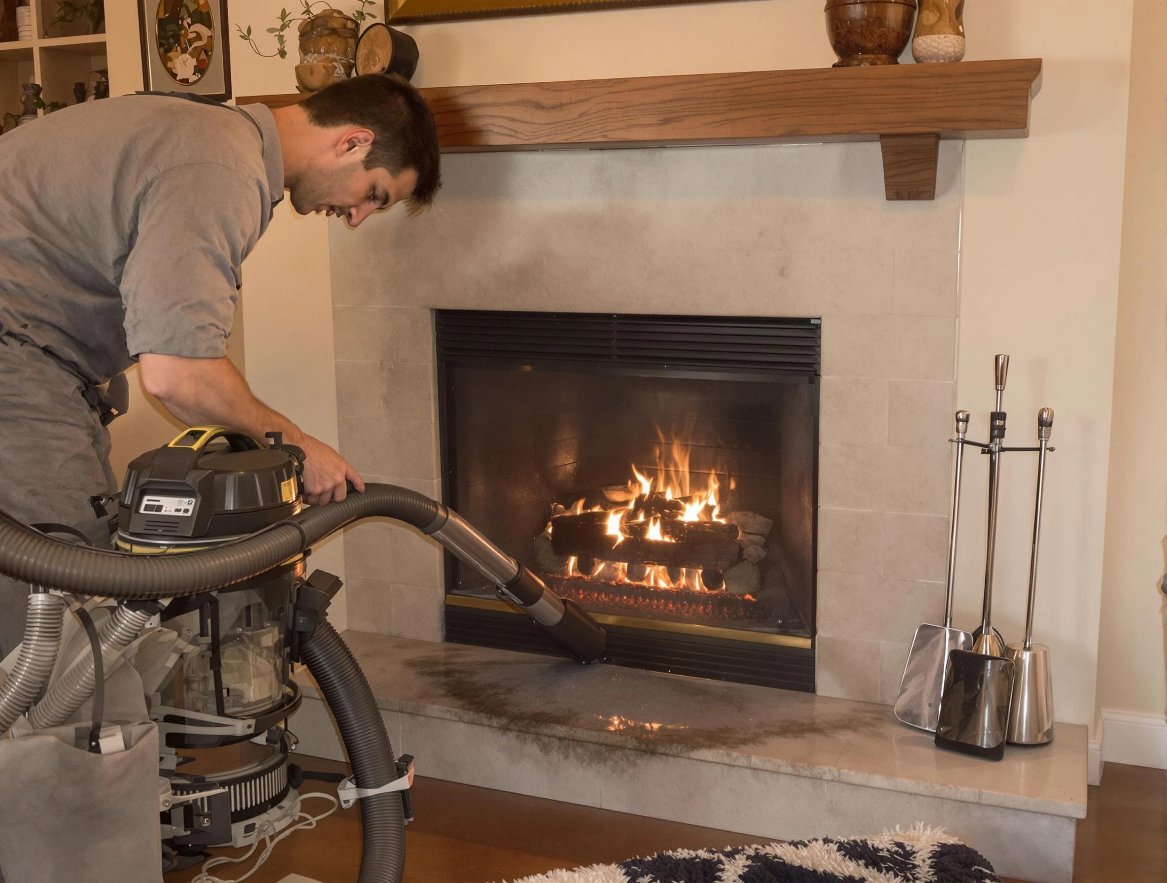 Routine fireplace upkeep by Tolleson Chimney Sweep in Tolleson, AZ